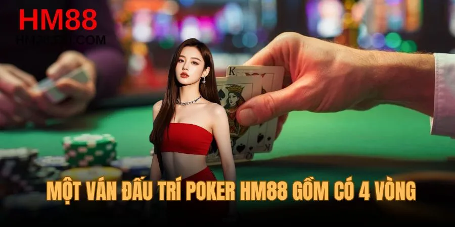 Một phiên đấu trí Poker HM88 gồm có 4 vòng
